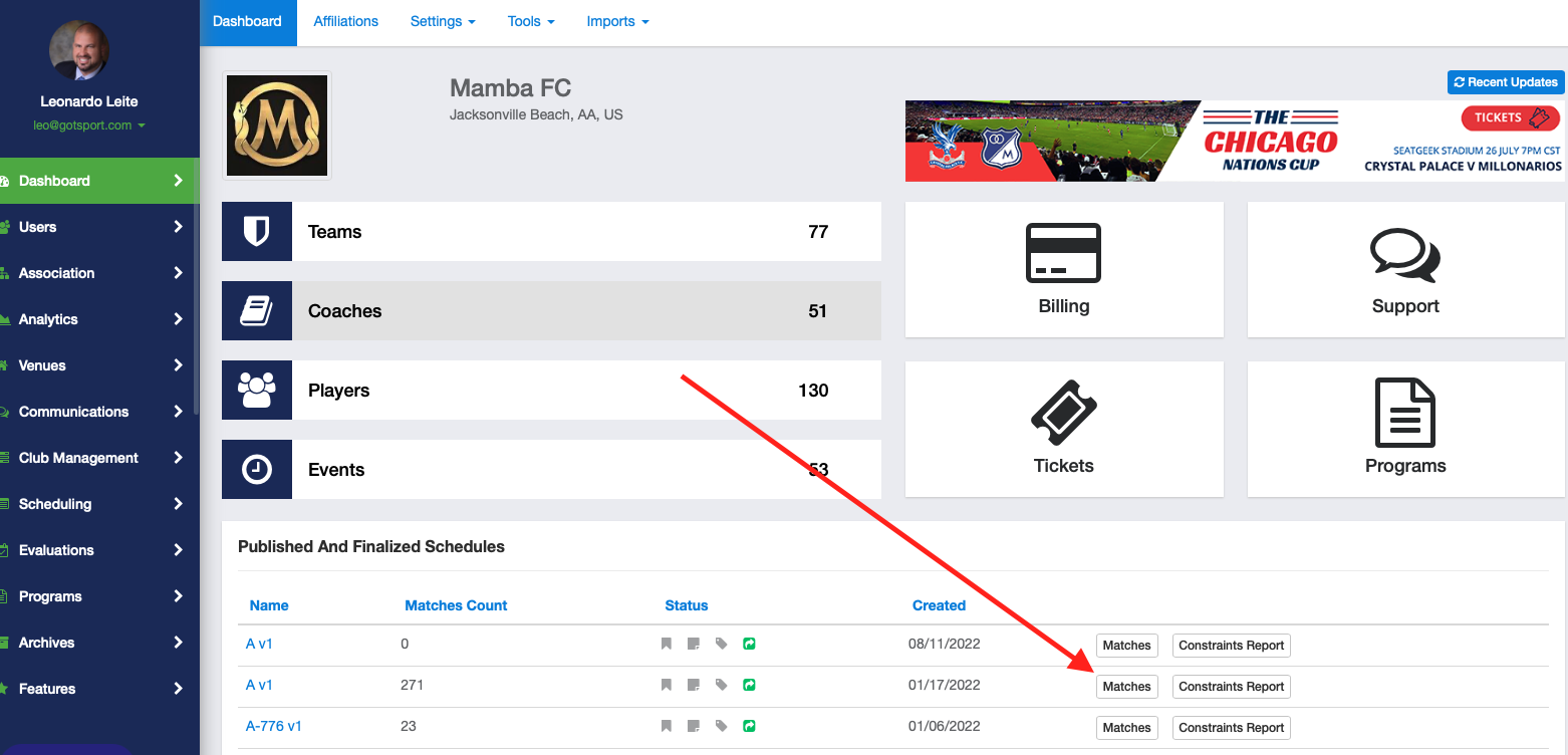 Mastering Laravel Timezones A Definitive Guide to Avoiding User-Timezone Issues - How to view match list with Venue Time and User Timezones  GotSport