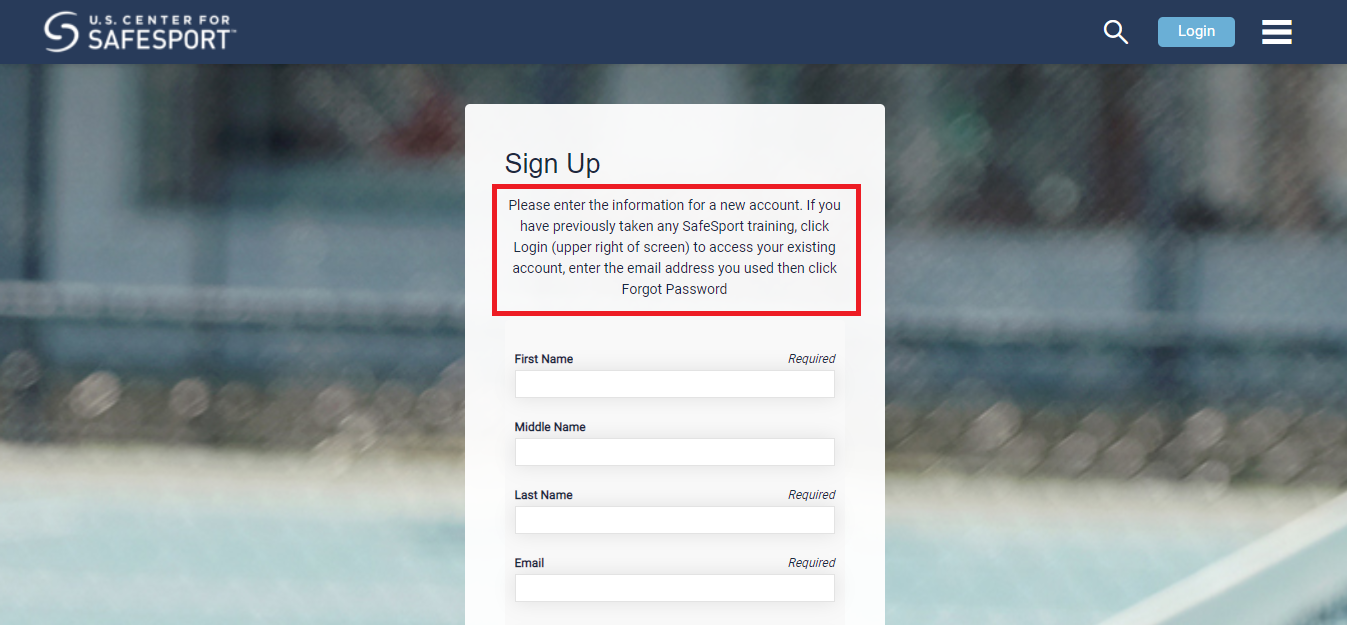 Safesport Training Login Login Pages Info